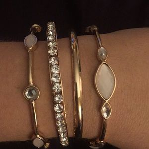 Rose gold bangles